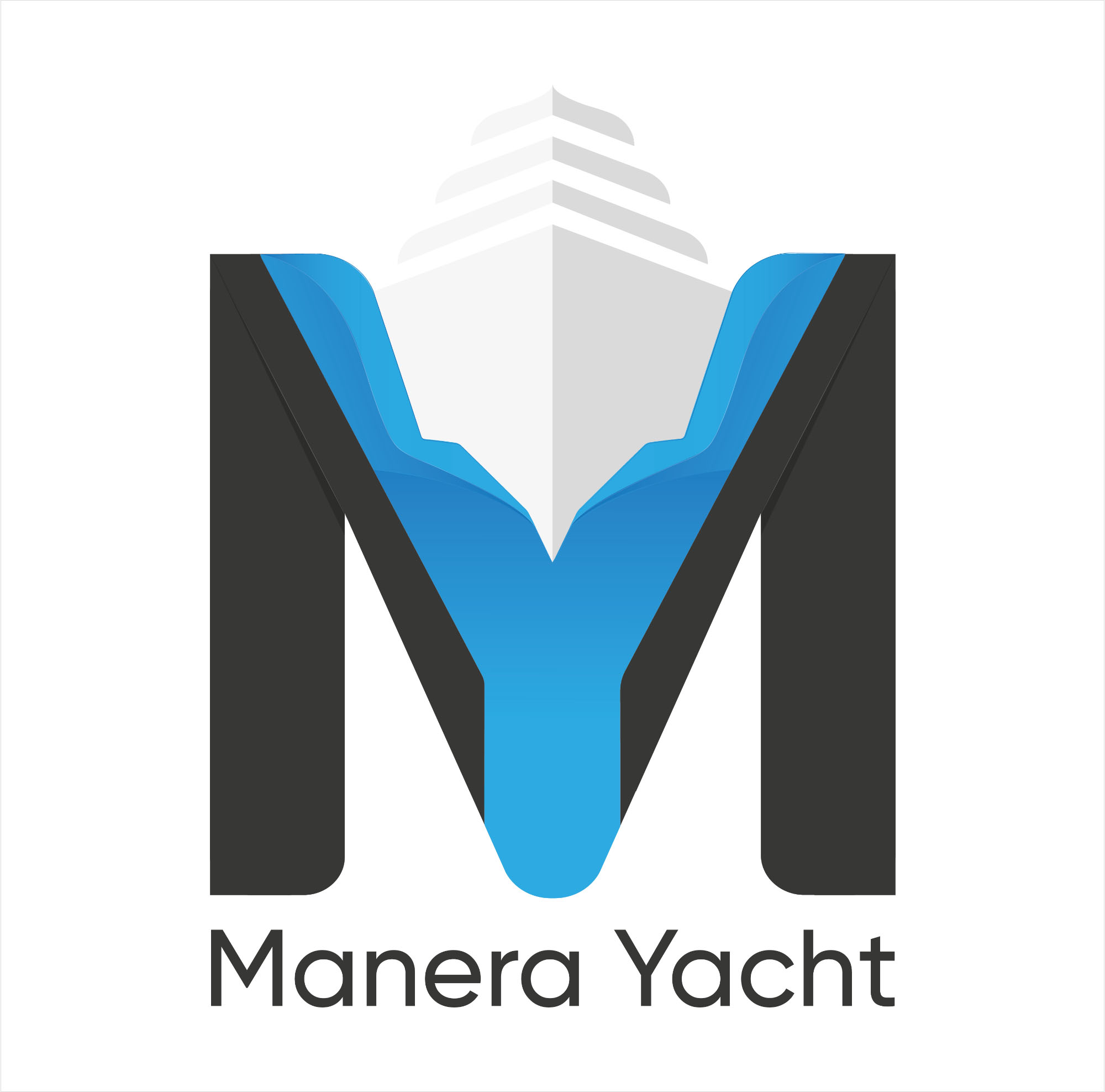 manera yacht logo design